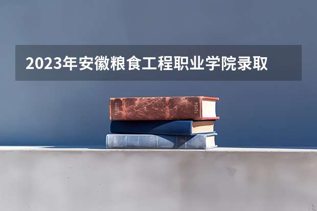 2023年安徽粮食工程职业学院录取分数线是多少