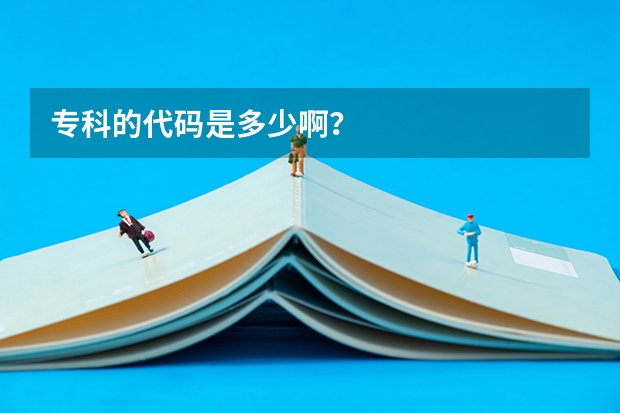 专科的代码是多少啊？