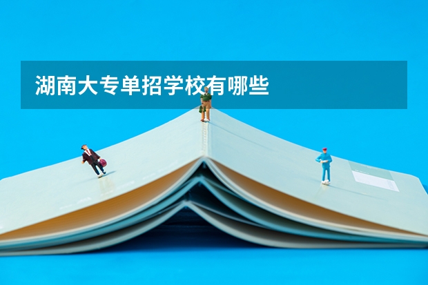湖南大专单招学校有哪些