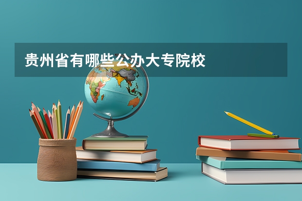 贵州省有哪些公办大专院校