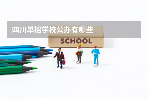 四川单招学校公办有哪些