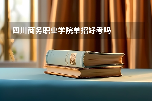 四川商务职业学院单招好考吗