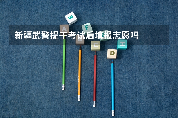 新疆武警提干考试后填报志愿吗