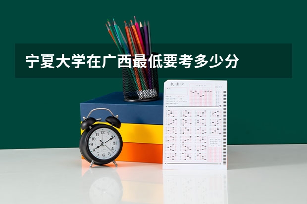 宁夏大学在广西最低要考多少分