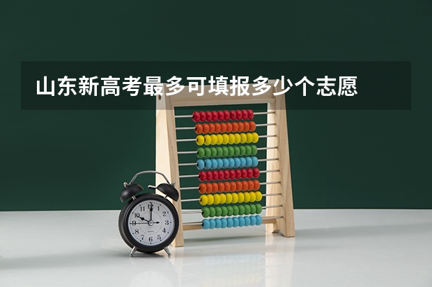山东新高考最多可填报多少个志愿