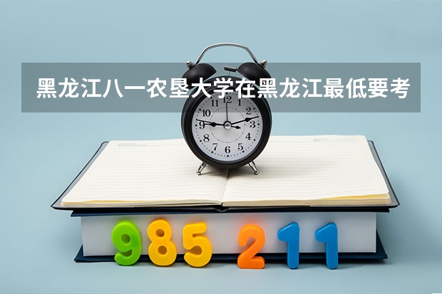 黑龙江八一农垦大学在黑龙江最低要考多少分