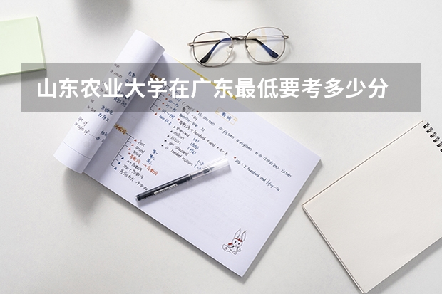 山东农业大学在广东最低要考多少分