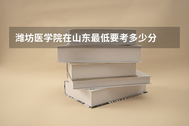潍坊医学院在山东最低要考多少分