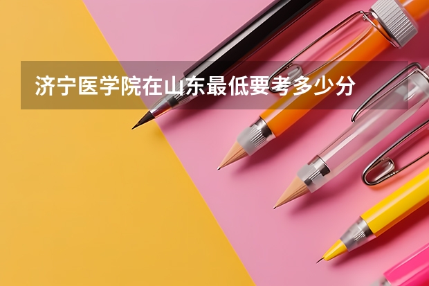 济宁医学院在山东最低要考多少分