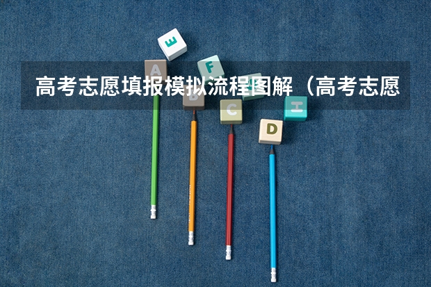高考志愿填报模拟流程图解（高考志愿填报的具体操作流程是怎样的）