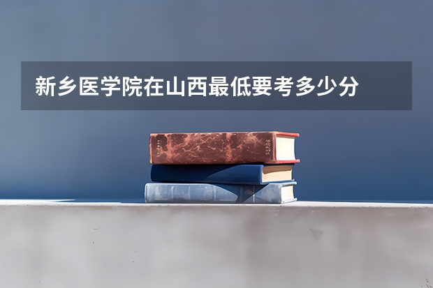 新乡医学院在山西最低要考多少分