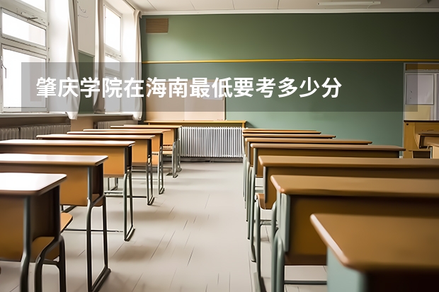肇庆学院在海南最低要考多少分
