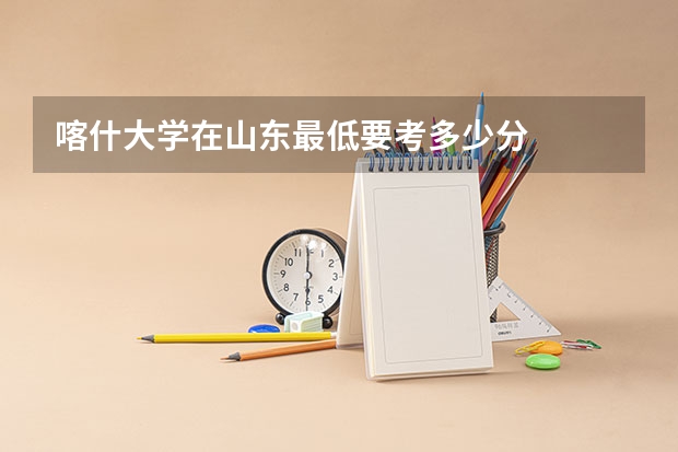 喀什大学在山东最低要考多少分