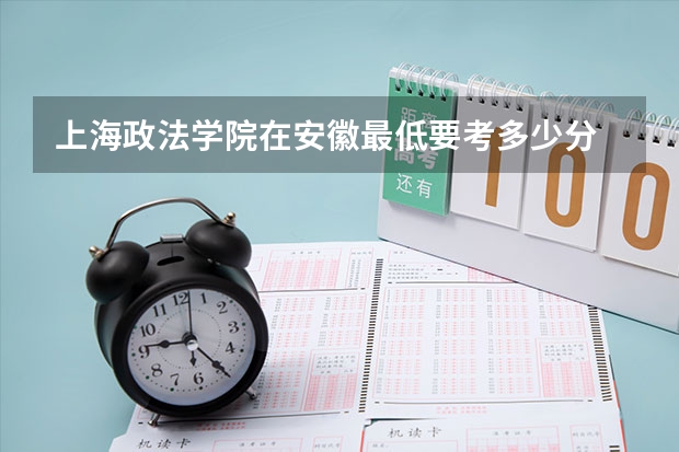 上海政法学院在安徽最低要考多少分