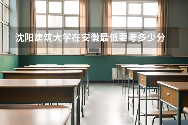 沈阳建筑大学在安徽最低要考多少分
