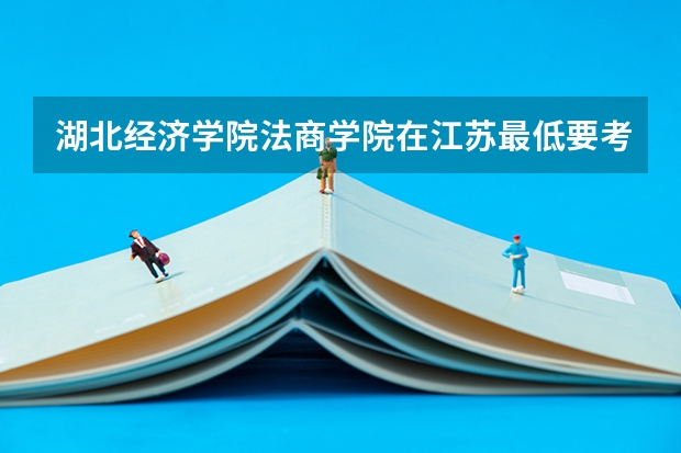 湖北经济学院法商学院在江苏最低要考多少分