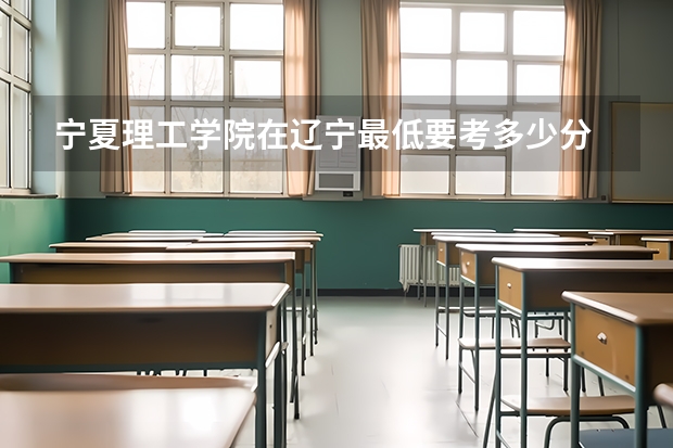 宁夏理工学院在辽宁最低要考多少分