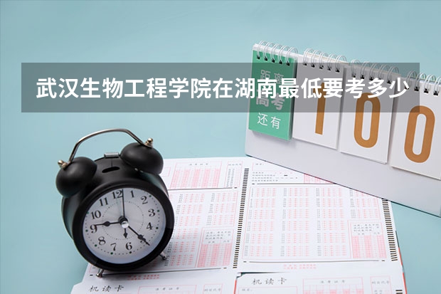 武汉生物工程学院在湖南最低要考多少分