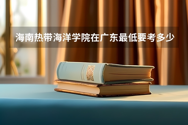 海南热带海洋学院在广东最低要考多少分