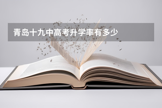 青岛十九中高考升学率有多少