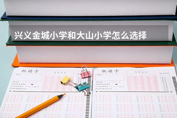 兴义金城小学和大山小学怎么选择