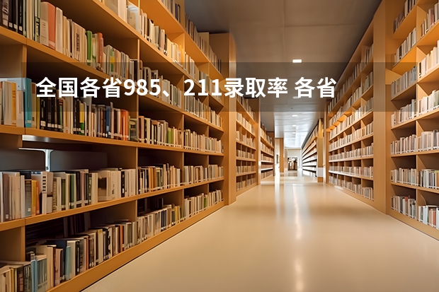 全国各省985、211录取率 各省985录取率