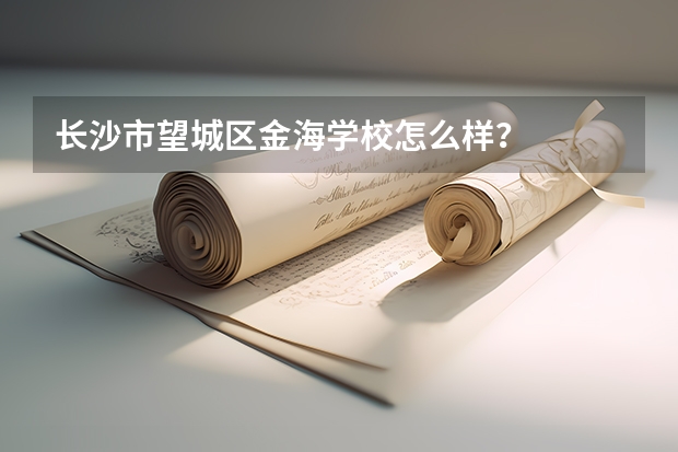 长沙市望城区金海学校怎么样？