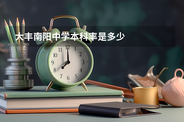 大丰南阳中学本科率是多少