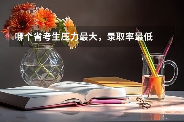 哪个省考生压力最大，录取率最低