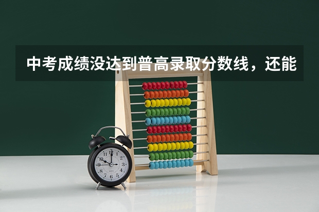 中考成绩没达到普高录取分数线，还能进入普高吗？该怎么做？