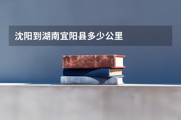 沈阳到湖南宜阳县多少公里