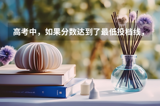 高考中,如果分数达到了最低投档线,会被那个学校录取吗?