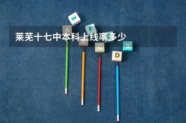 莱芜十七中本科上线率多少