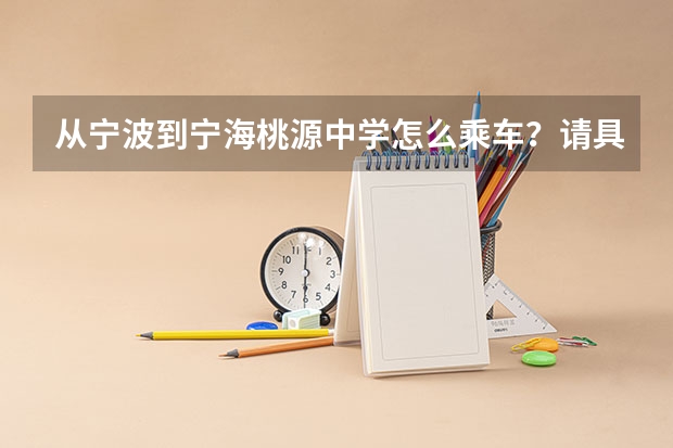 从宁波到宁海桃源中学怎么乘车？请具体一点。