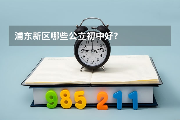 浦东新区哪些公立初中好？