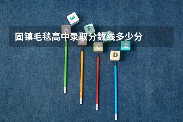 固镇毛毯高中录取分数线多少分