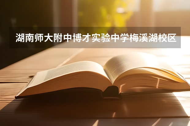 湖南师大附中博才实验中学梅溪湖校区有高中部吗