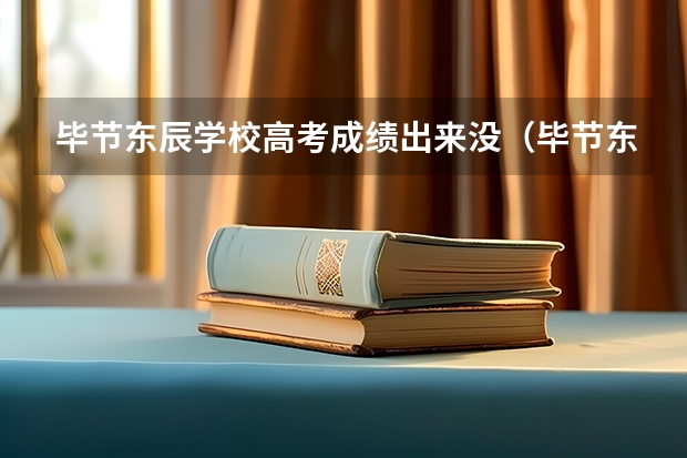 毕节东辰学校高考成绩出来没（毕节东辰高一开学时间）
