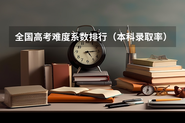 全国高考难度系数排行（本科录取率）
