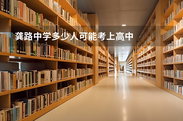 龚路中学多少人可能考上高中