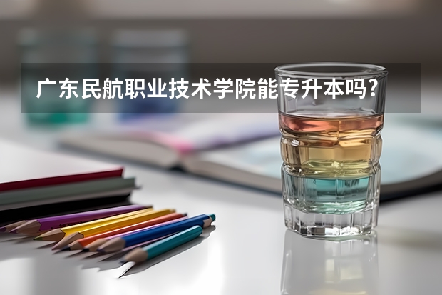 广东民航职业技术学院能专升本吗?