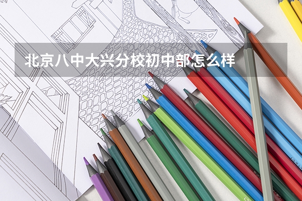 北京八中大兴分校初中部怎么样